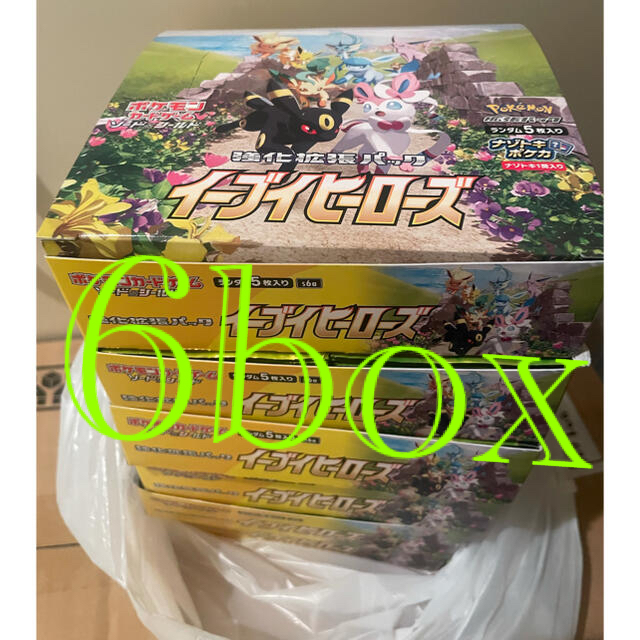 Box/デッキ/パックイーブイヒーローズ　6box シュリンクなし