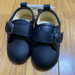 ニシマツヤ(西松屋)の新品未使用14センチ黒靴ローファー(スニーカー)