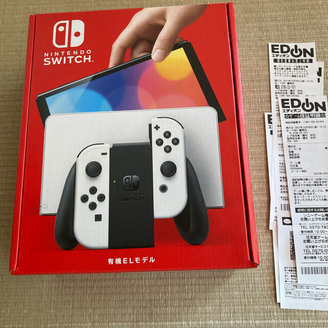 ニンテンドースイッチ有機ELモデル　ホワイト家庭用ゲーム機本体