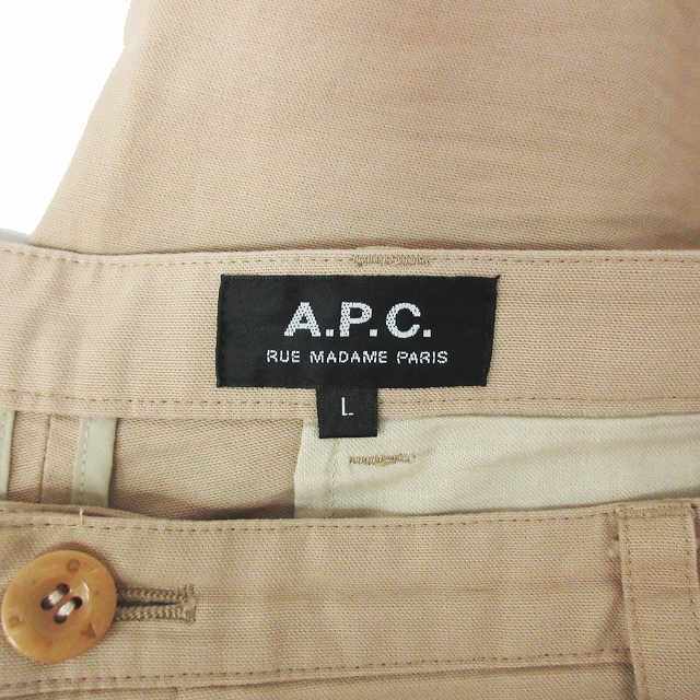 A.P.C(アーペーセー)のアーペーセー A.P.C. スラックス パンツ ボタンフライ ベージュ L  メンズのパンツ(スラックス)の商品写真