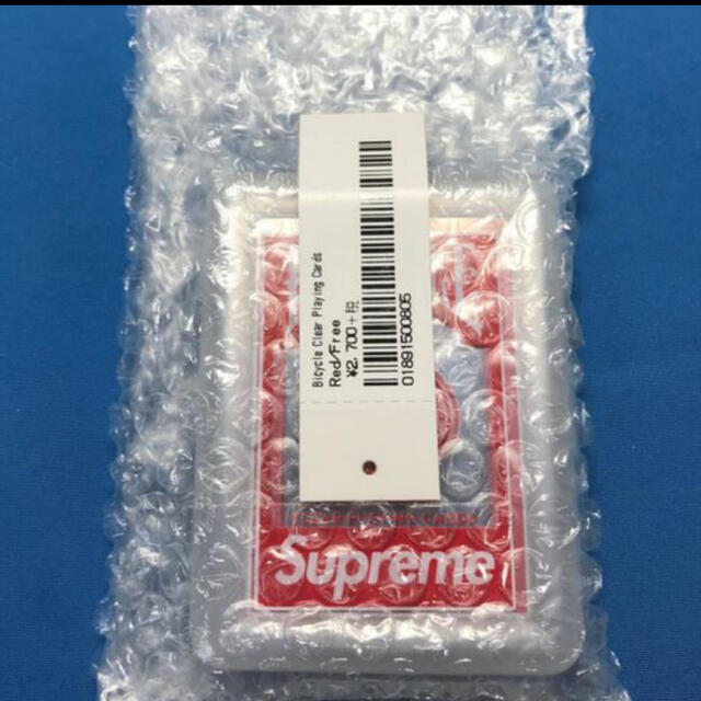 Supreme Bicycle Clear Playing Cards