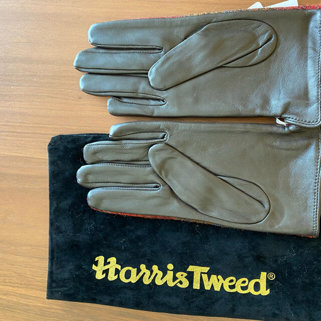 Harris Tweed(ハリスツイード)の新品　ハリスツィードx羊革　レディースグローブ レディースのファッション小物(手袋)の商品写真