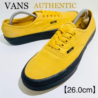 ヴァンズ(VANS)のVANS/バンズ★オーセンティック★イエロー/マスタード/黄×黒★26.0cm(スニーカー)