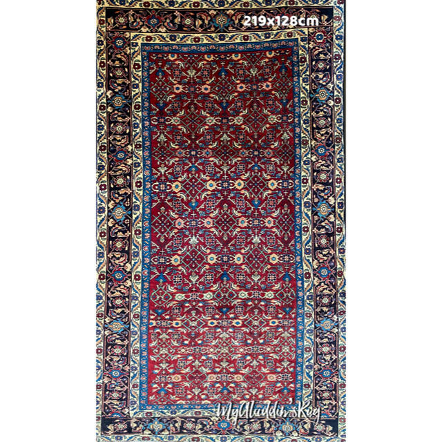 ビジャー産 ペルシャ絨毯 219×128cm