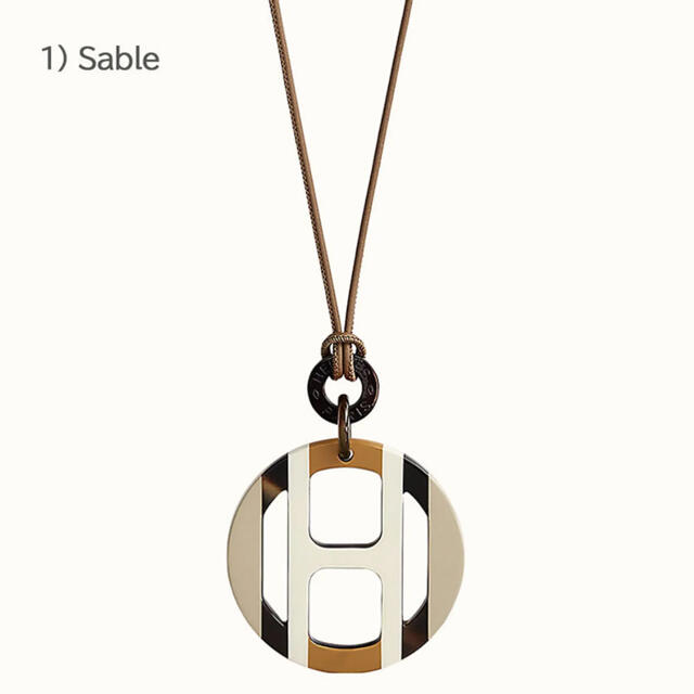 完売カラー・新品❤︎HERMES 新作Hエキップペンダント❤︎sable