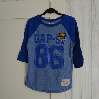 ギャップキッズ(GAP Kids)のGAP KIDS☆Tシャツ 七分袖 ラグラン ブルー 140 150 男の子(Tシャツ/カットソー)