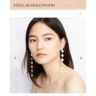 ステラハリウッド(STELLAR HOLLYWOOD)の【negi様専用　新品未使用】ステラハリウッド バロックパールレーンロングピアス(ピアス)