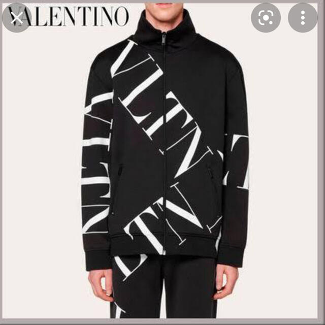 正規美品　valentino VLTNロゴブルゾン　メンズ　ブラック　M