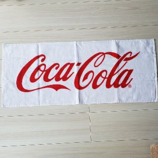 コカコーラ(コカ・コーラ)のCoca-Colaフェイスタオル💡(タオル/バス用品)