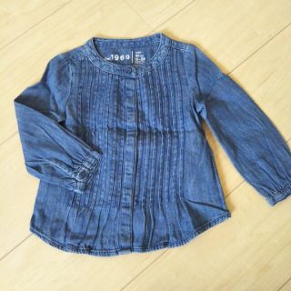 ベビーギャップ(babyGAP)のデニム風ブラウス90(ブラウス)