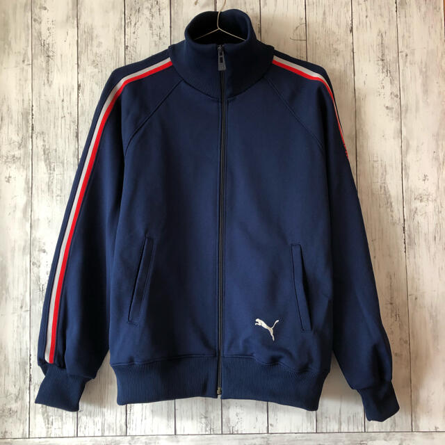 【vintage】70s PUMA track jacket 目ありタグ