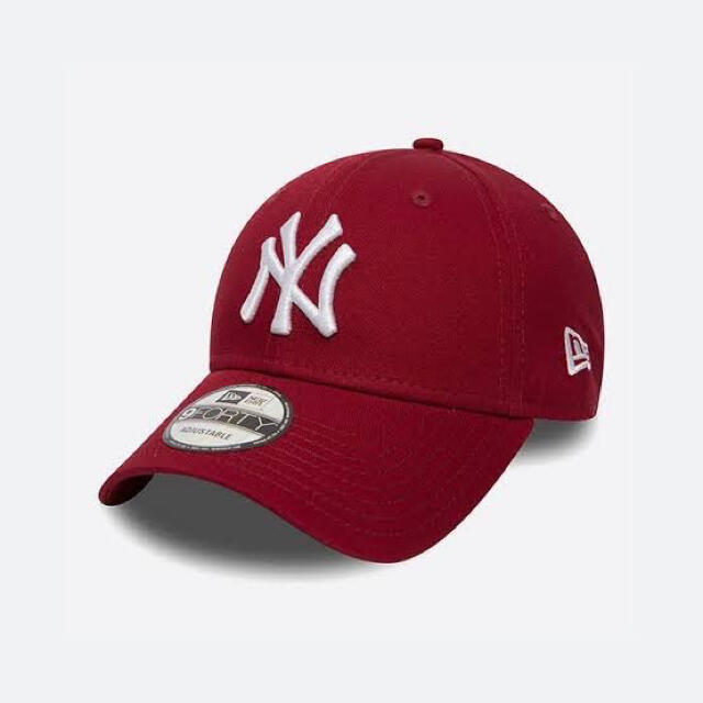 NEW ERA(ニューエラー)のニューエラ キャップ NY ヤンキース 赤 レッド 暗め メンズの帽子(キャップ)の商品写真