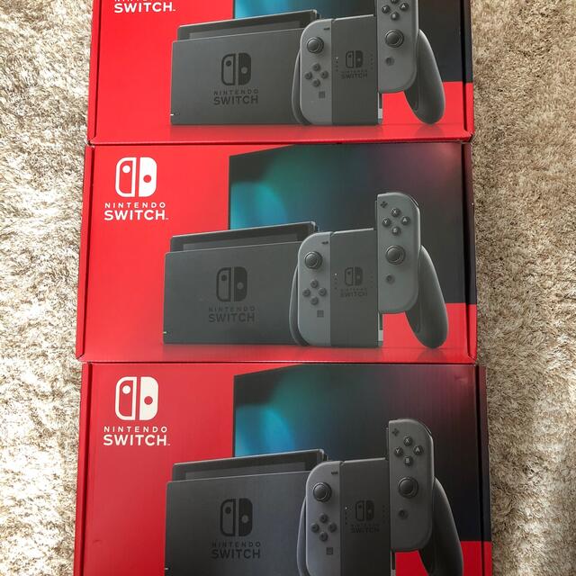 新品　任天堂スイッチ　Switch 本体　グレー3台