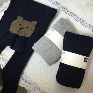 ベビーギャップ(babyGAP)のbabyGAP くま リブタイツ 12-24m 2足セット タイツ(靴下/タイツ)