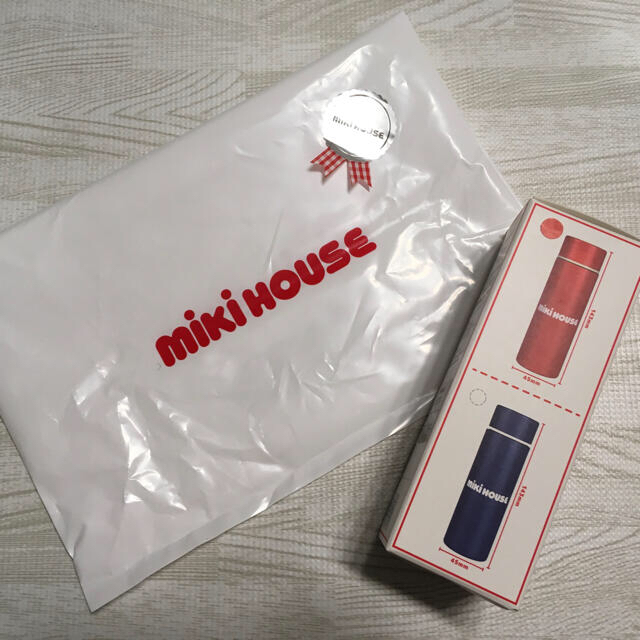 mikihouse(ミキハウス)のミキハウス　ステンレスボトル　新品未使用未開封　MIKIHOUSE 袋つき キッズ/ベビー/マタニティの授乳/お食事用品(水筒)の商品写真