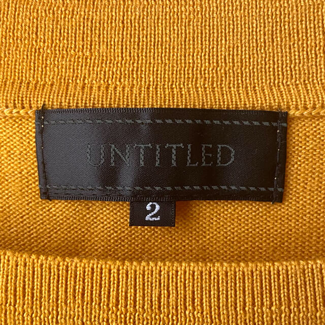 UNTITLED(アンタイトル)のUNTITLED　アンタイトル　ワールド　チュニック　ニット　セーター　美品 レディースのトップス(チュニック)の商品写真