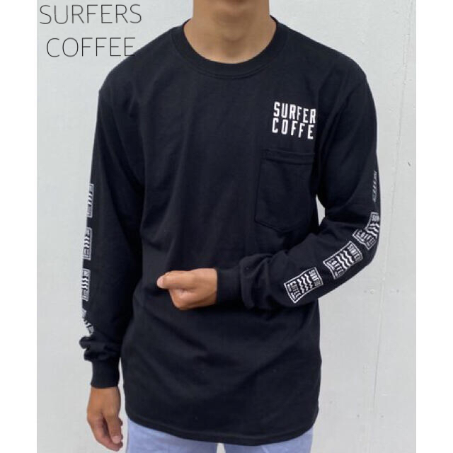 SURFERS COFFEE  長袖Tシャツ Long Sleve  ブラック