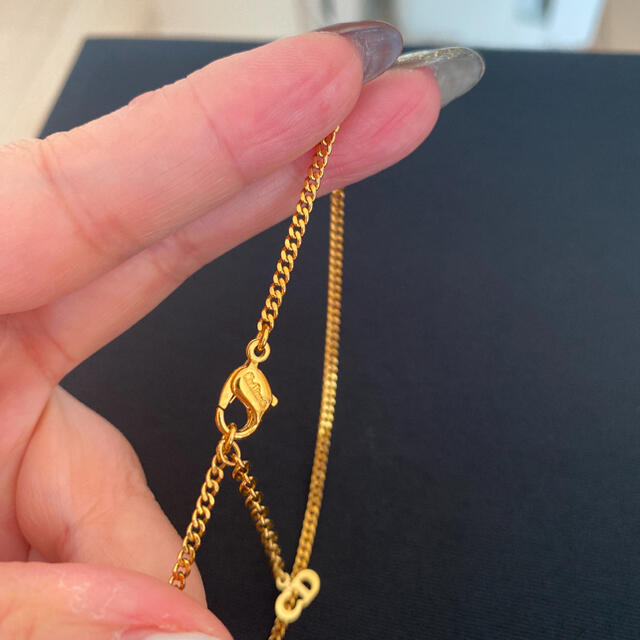 希少ドイツ製 Dior ディオール ラインストーン ネックレス ゴールド