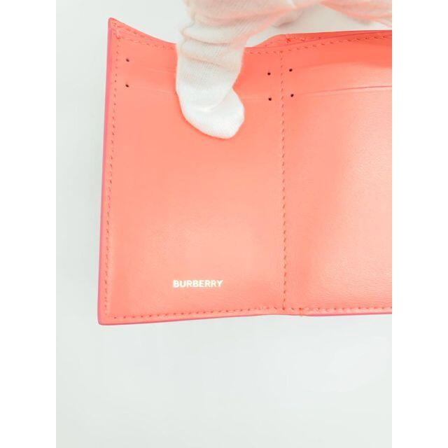 中古美品】BURBERRY スモール レザー フォールディング ウォレット