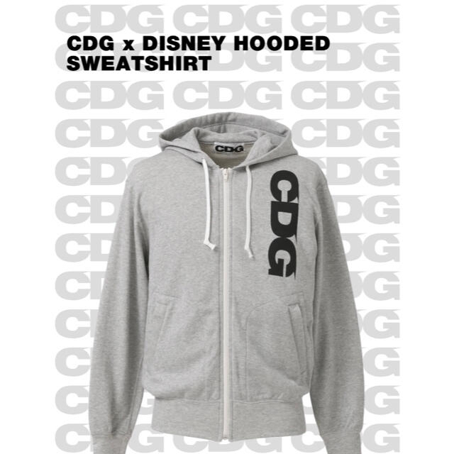 新品 CDG x DISNEY HOODED SWEATSHIRT XXL