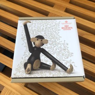 カイボイスン(Kay Bojesen)のカイボイスン  MONKEY(モンキー）ミニサイズ ブラック 39276(置物)