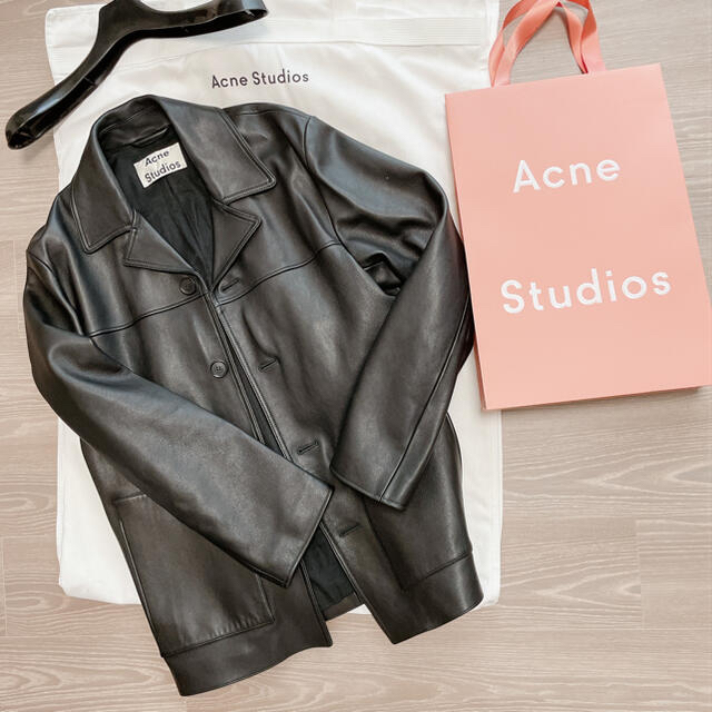 ACNE(アクネ)の希少 アクネ Acne Studios レザージャケット 正規保証　定価20万円 メンズのジャケット/アウター(レザージャケット)の商品写真