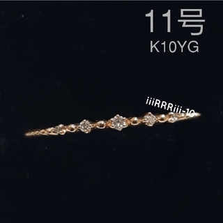 ノジェス(NOJESS)のNOJESS K10 5石ダイヤモンド リング(リング(指輪))