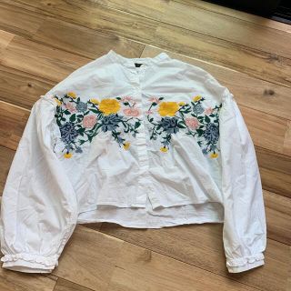 ザラ(ZARA)のZARA 刺繍シャツ(シャツ/ブラウス(長袖/七分))