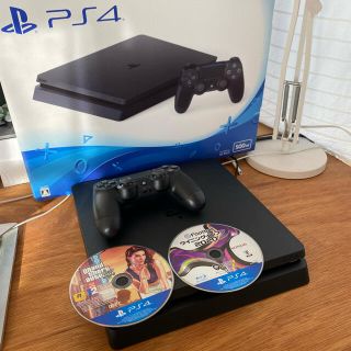 ソニー(SONY)の【完動品】SONY PS4 CUH-2200A ウイイレ　GTA5(家庭用ゲーム機本体)