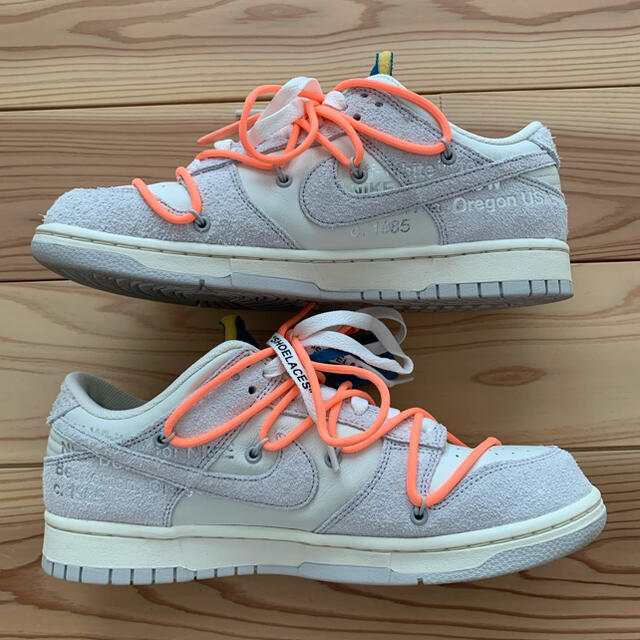 NIKE(ナイキ)のNIKE off-white Dunk Low 19  ダンクオフホワイト メンズの靴/シューズ(スニーカー)の商品写真