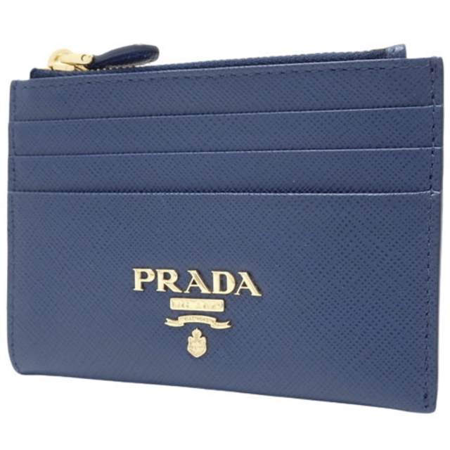PRADA - プラダカードケース サフィアーノレザー ブルー青 40802005926