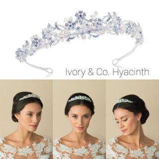 ヴェラウォン(Vera Wang)のivory&co hyacinth ティアラ アイボリーアンドコー(ヘッドドレス/ドレス)