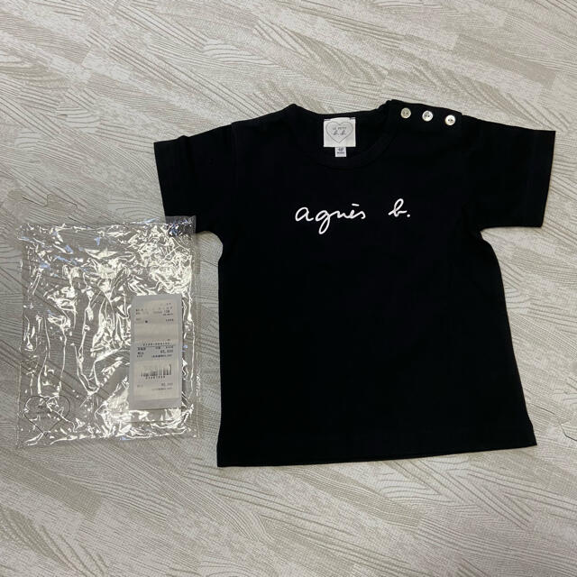 agnes b.(アニエスベー)の新品未使用　agnes b. アニエスベー　キッズ　ロゴＴシャツ　18m キッズ/ベビー/マタニティのキッズ服男の子用(90cm~)(Tシャツ/カットソー)の商品写真