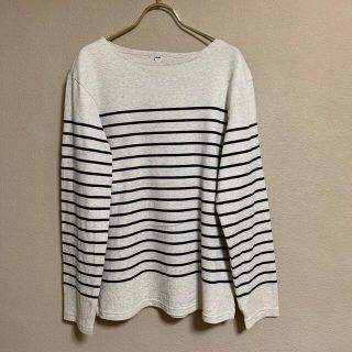 ユニクロ(UNIQLO)の【ユニクロ】ボーダーボートネックTシャツ　メンズ(Tシャツ/カットソー(七分/長袖))