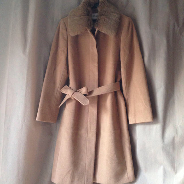 アンゴラキャメルコート レディースのジャケット/アウター(ロングコート)の商品写真