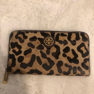 トリーバーチ(Tory Burch)のトリーバーチ　ヒョウ柄ハラコ　長財布(財布)