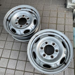 ニッサン(日産)の日産純正ホイール2本 15×5.5JJ 6穴　キャラバン(ホイール)