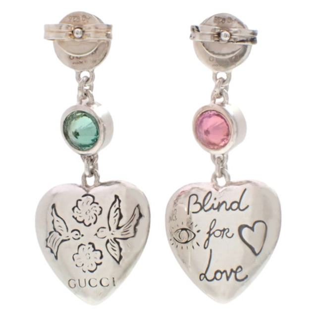 Gucci - グッチ ハート スウィング ピアス シルバー925 銀 40802004807