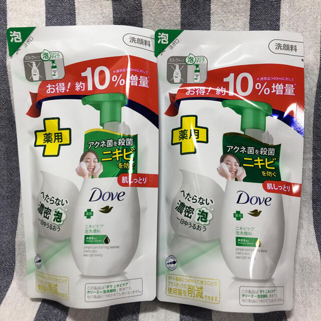 Unilever(ユニリーバ)のユニリーバ ダヴ ニキビケア クリーミー 泡洗顔料 詰替用 増量品 155ml コスメ/美容のスキンケア/基礎化粧品(洗顔料)の商品写真