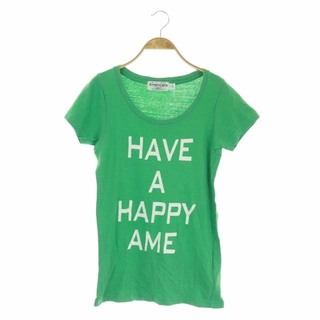 アメリカーナ(AMERICANA)のアメリカーナ AMERICANA Tシャツ カットソー 半袖 ロゴ 緑 グリーン(Tシャツ(半袖/袖なし))
