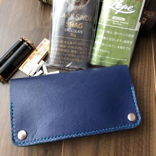 ローラーも入るシャグポーチ 手巻きタバコ ポーチ ハンドメイドの通販