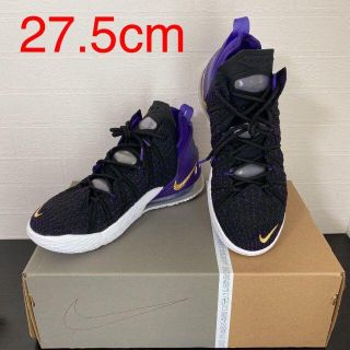 ナイキ(NIKE)の27.5cm☆NIKE（ナイキ）レブロン18 ブラック/コート パープル (スニーカー)