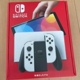 ニンテンドースイッチ(Nintendo Switch)の新品未開封　Nintendo Switch本体 有機ELモデル ホワイトカラー(携帯用ゲーム機本体)