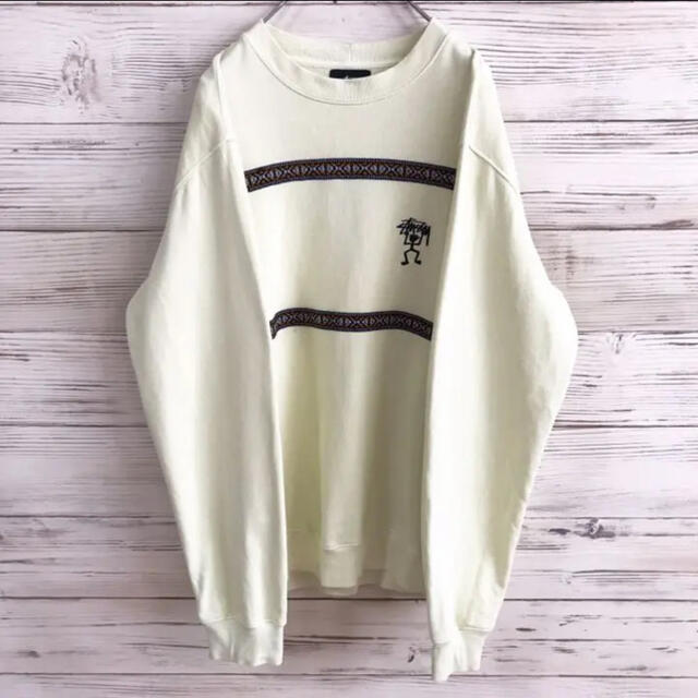 ステューシー STUSSY シャドウマン スウェット イエロー