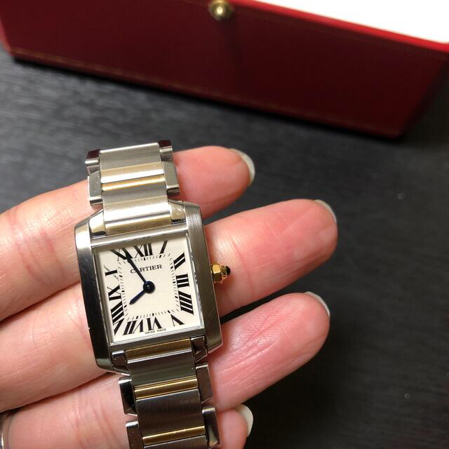 Cartier(カルティエ)の期間限定値下げ❤️カルティエ　タンクフランセーズSM　コンビ　SS×YG❤️ レディースのファッション小物(腕時計)の商品写真