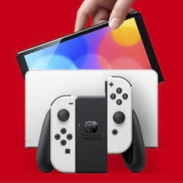 Nintendo Switch(ニンテンドースイッチ)のNintendo Switch 有機ELモデル ホワイト スイッチ ニンテンドー エンタメ/ホビーのゲームソフト/ゲーム機本体(家庭用ゲーム機本体)の商品写真