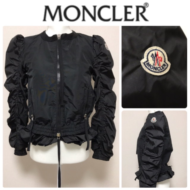 【美品】MONCLER  sacai フリルブルゾン サイズ0ジャケット/アウター