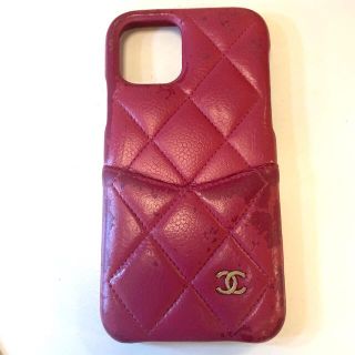 シャネル(CHANEL)のCHANEL iPhone11pro iPhoneケース カバー ピンク(iPhoneケース)