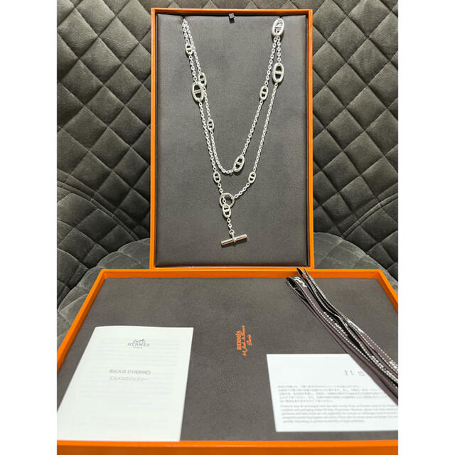 売り切り御免!】 Hermes - エルメス ロングネックレス ファランド-ル
