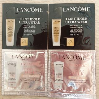 ランコム(LANCOME)のLANCOME タンイドル ウルトラウェアリキッド×2 トーンアップローズ×2(サンプル/トライアルキット)